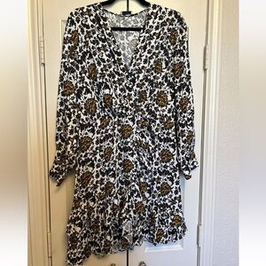 Pristine - Sandro Dami Dress - Blue & Yellow - Size L